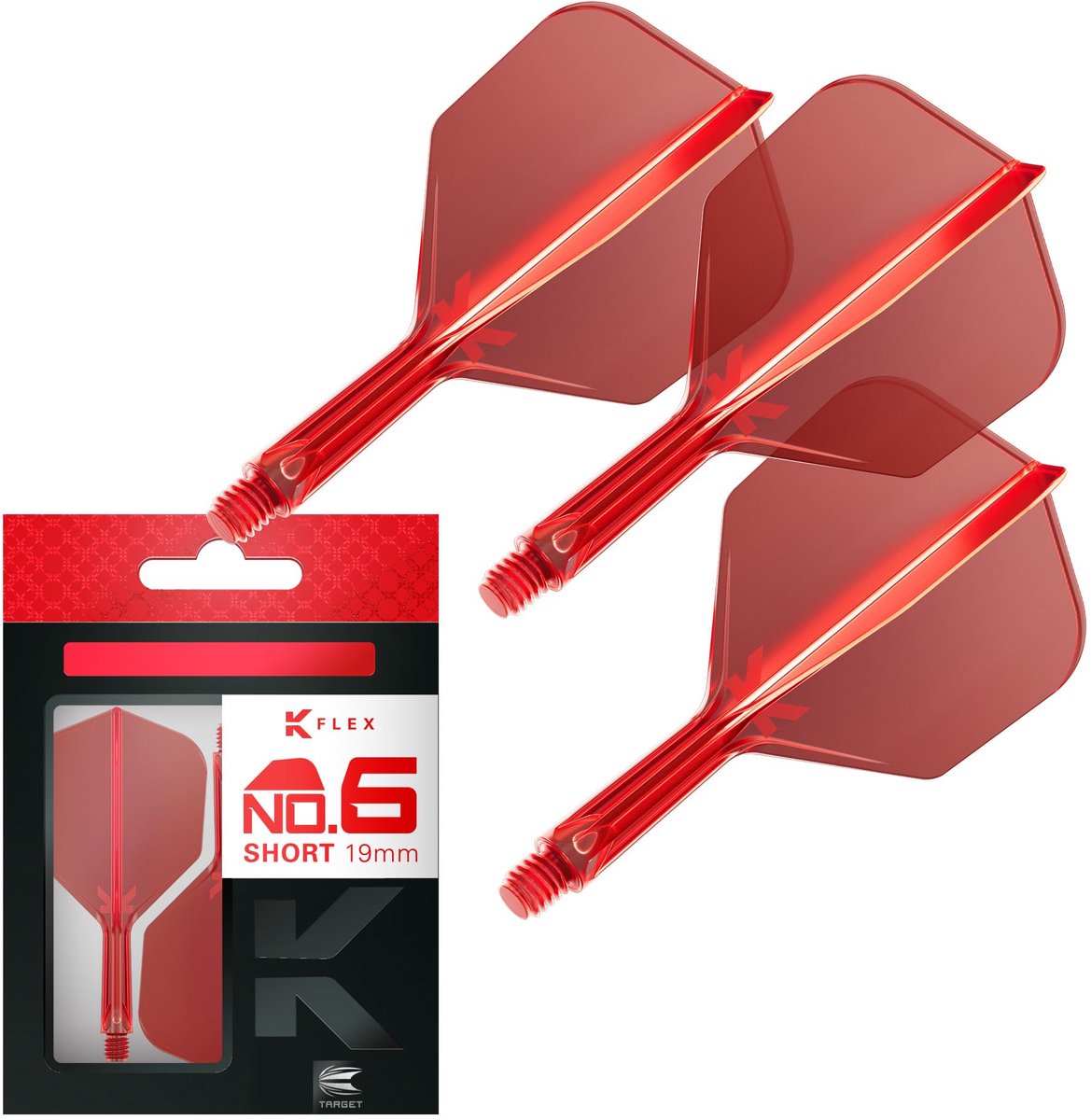 Target K-Flex No 6 short 19mm red