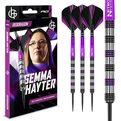 Red Dragon Gemma Hayter 90% Tungsten Steel Tip Darts 22g
