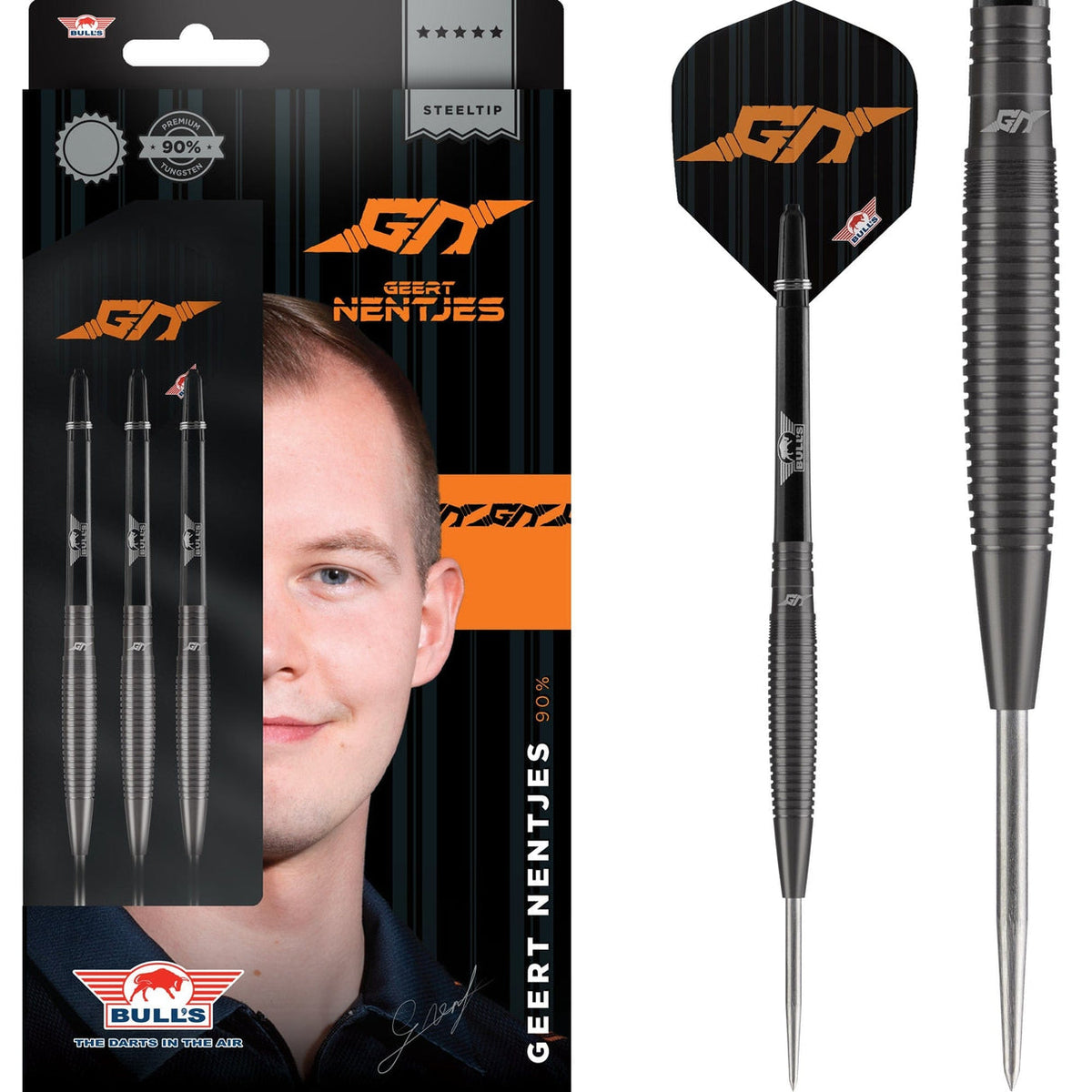 Bulls Geert Nentjes Black 90% 24g Steeltip