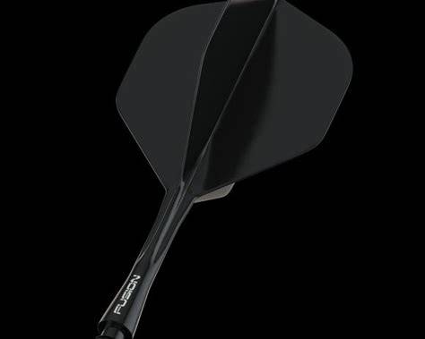 Winmau Fusion #6 Integrated Flight & Shaft Intermediate – Black