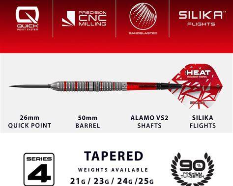 Harrows Damon Heta Series 4 Quick Point 90% Tungsten Darts 24 g