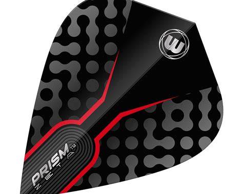 Winmau Prism Zeta Kite dart-flightit – Black & Red