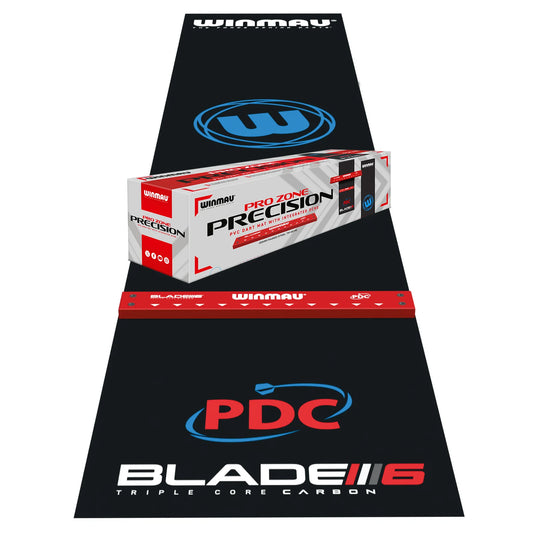 Winmau Pro Zone Precision PVC Dart Mat + Oche 300 × 60 cm