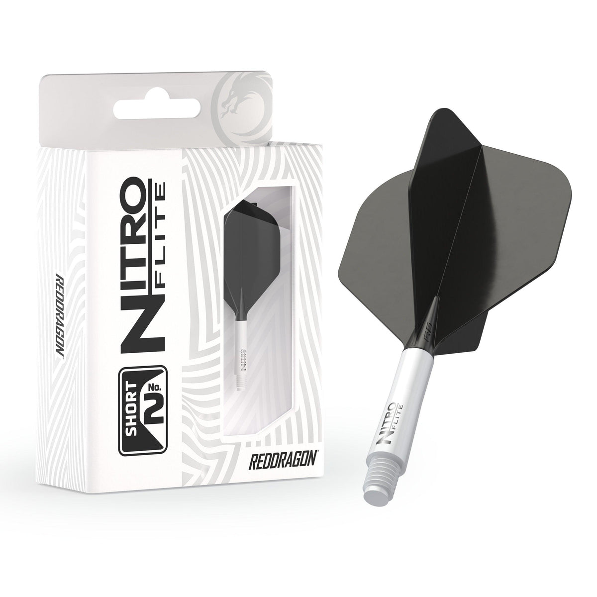 Red Dragon Nitro Flite No.2 Short – White & Black