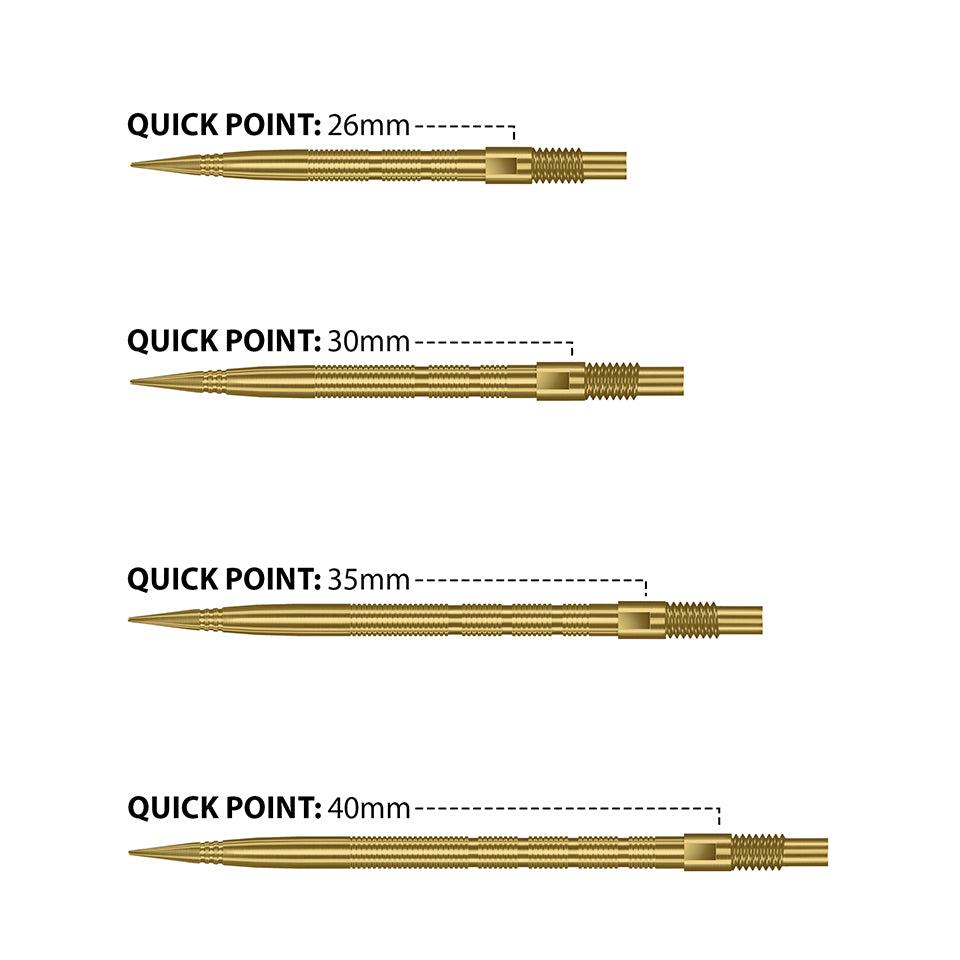 Harrows Micro Ridge Quick Point -kärjet, Gold